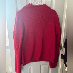 Adorable pink mock neck sweater